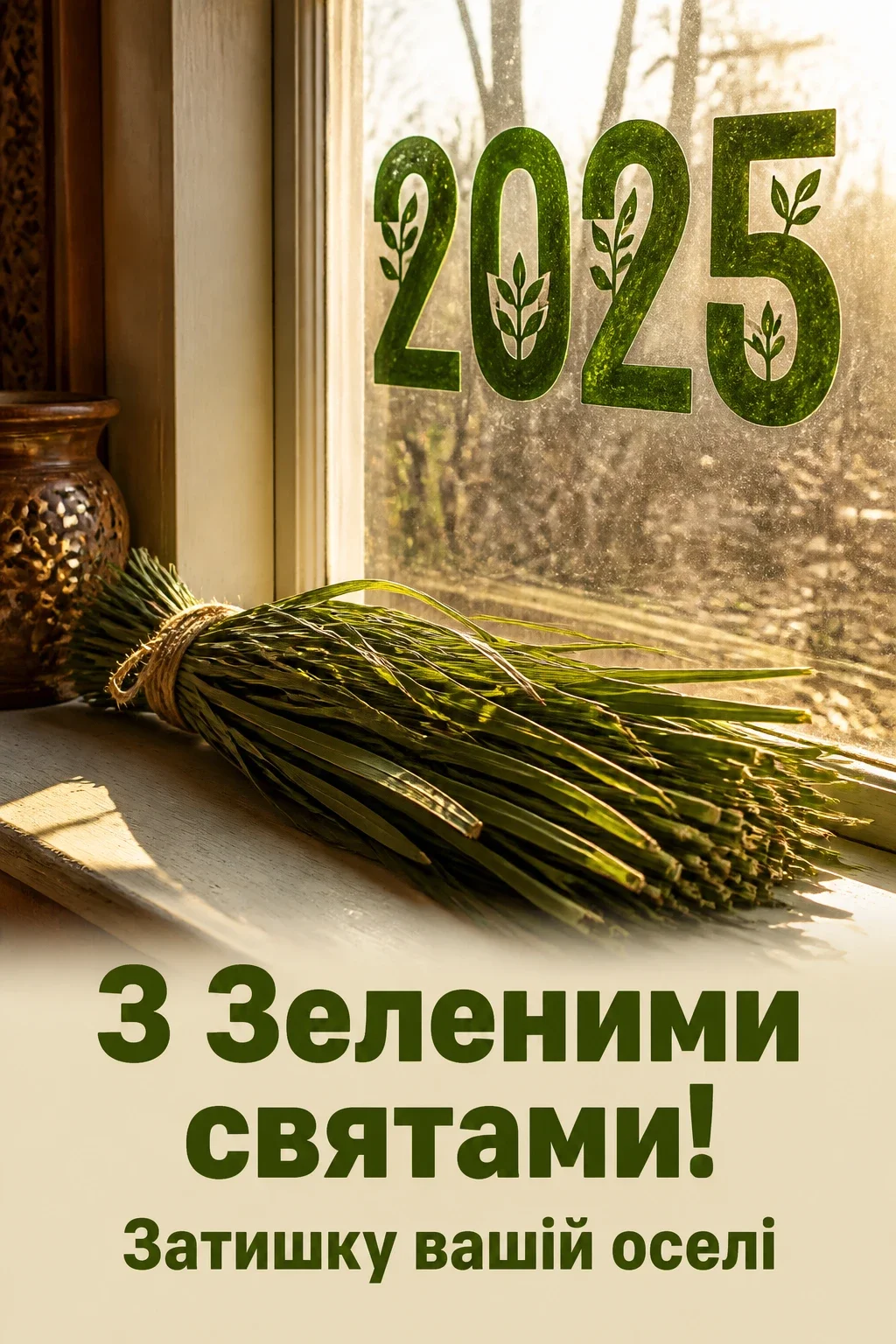 привітання з зеленими святами 2025