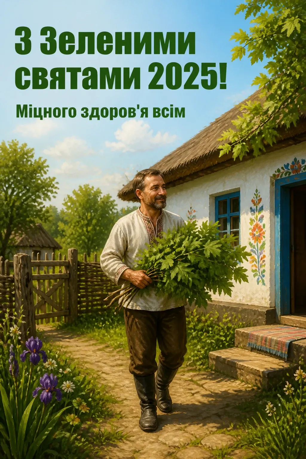 привітання з зеленими святами 2025