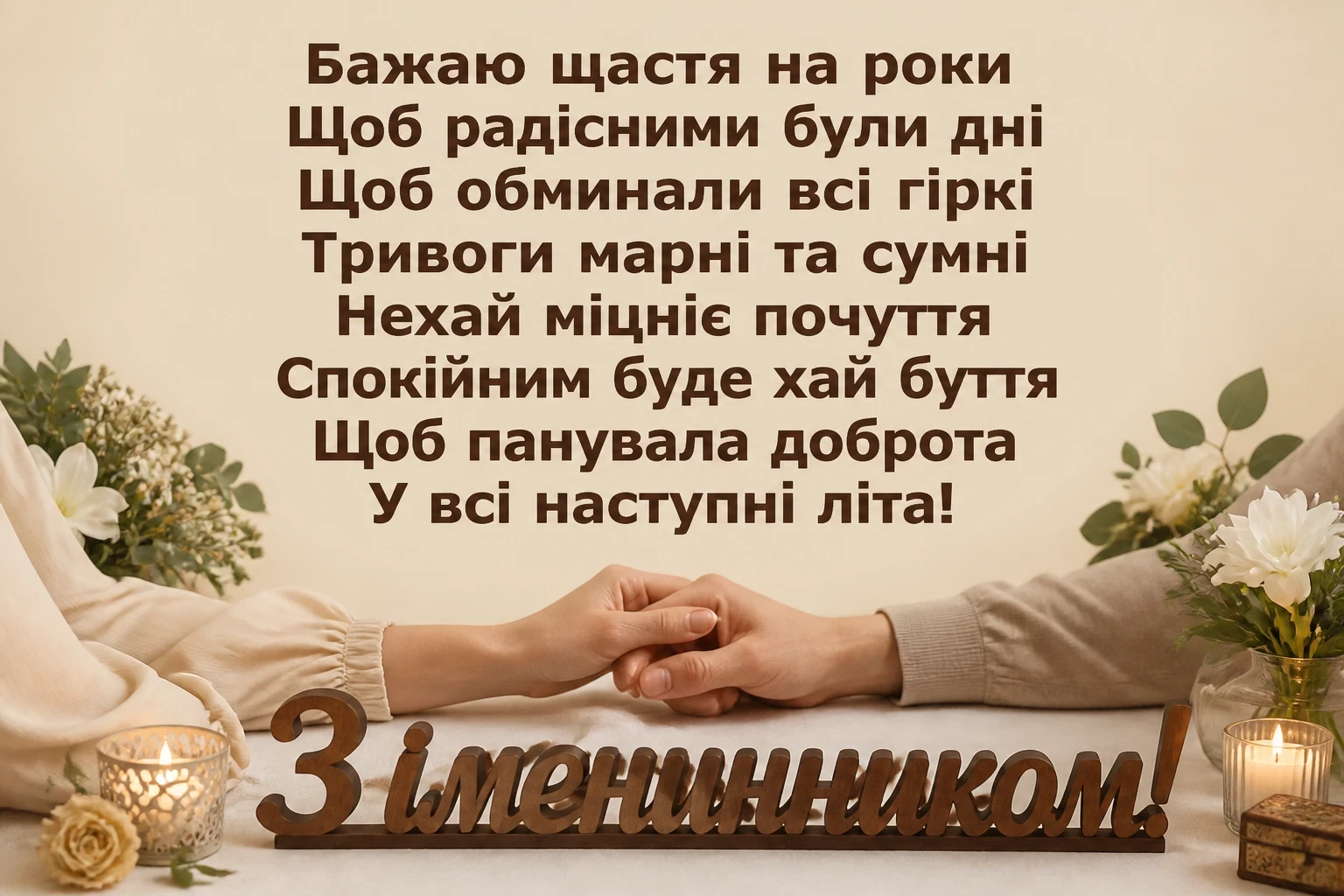 привітання жінці з днем народження її чоловіка