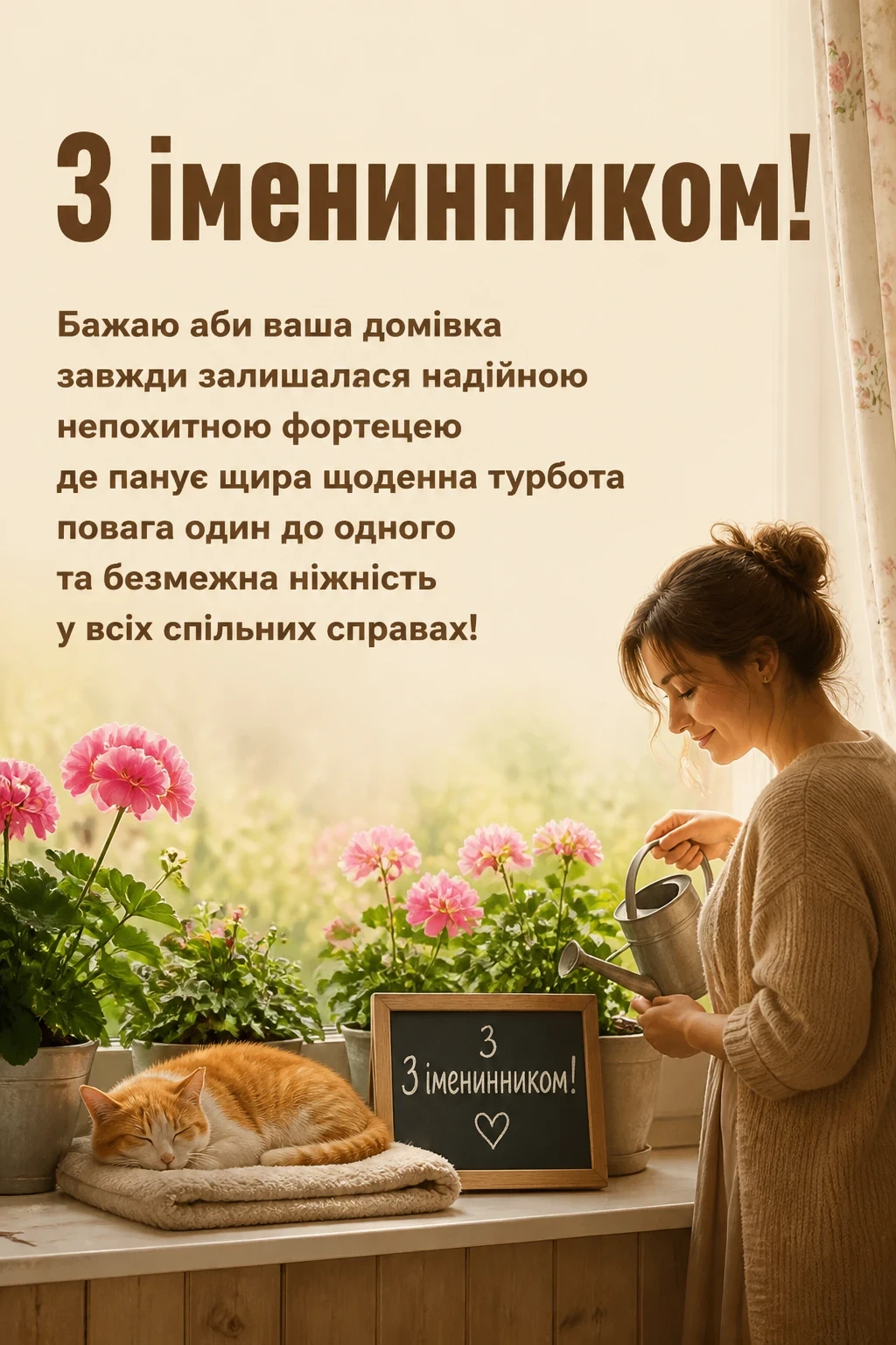 привітання жінці з днем народження її чоловіка