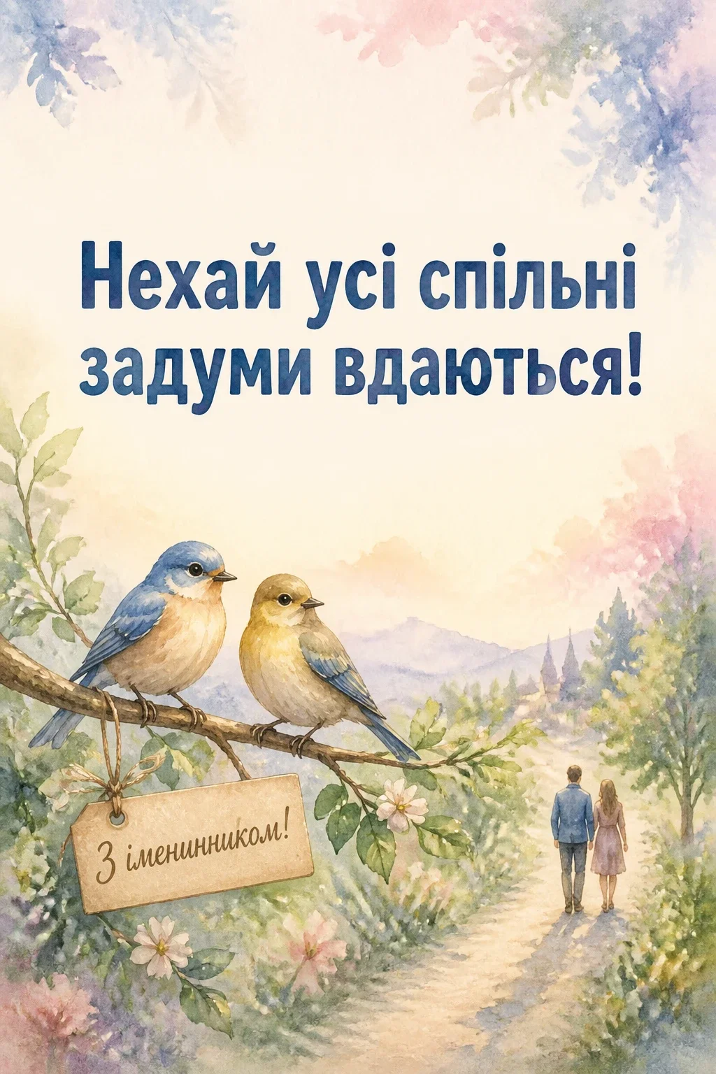 привітання жінці з днем народження її чоловіка