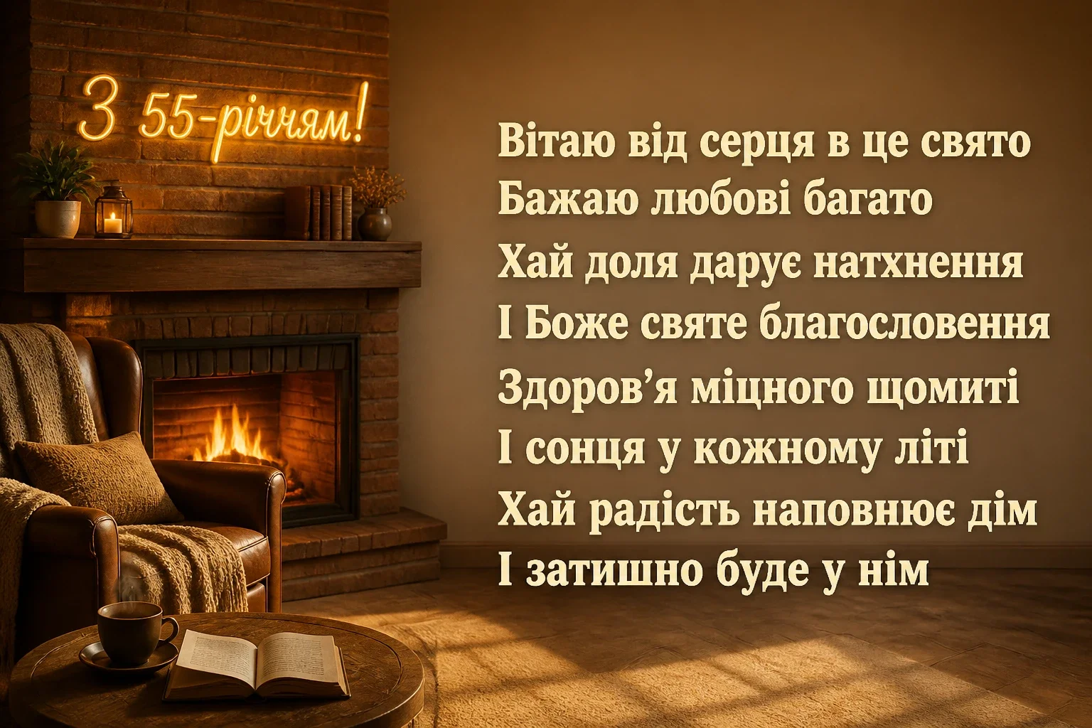 привітання з 55-річчям жінці в прозі
