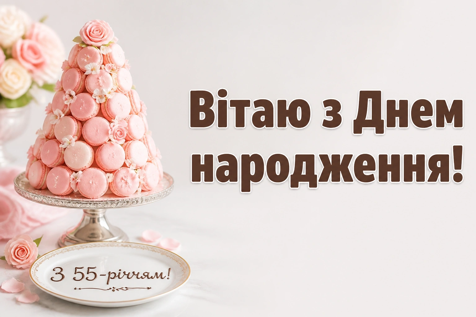 привітання з 55-річчям жінці в прозі