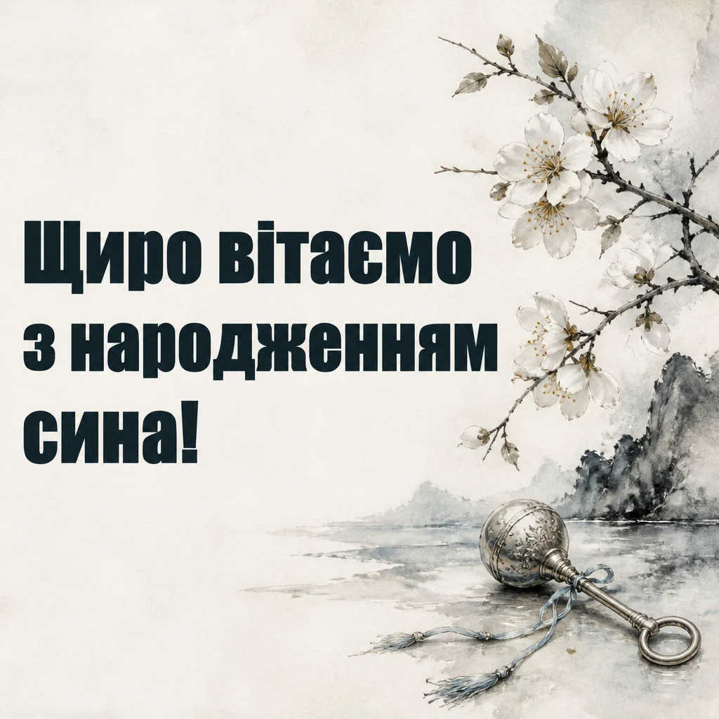 зворушливі привітання з народженням сина