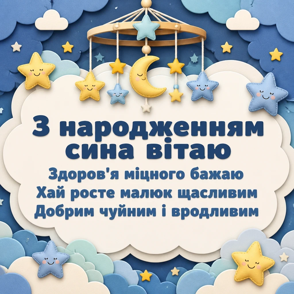 зворушливі привітання з народженням сина