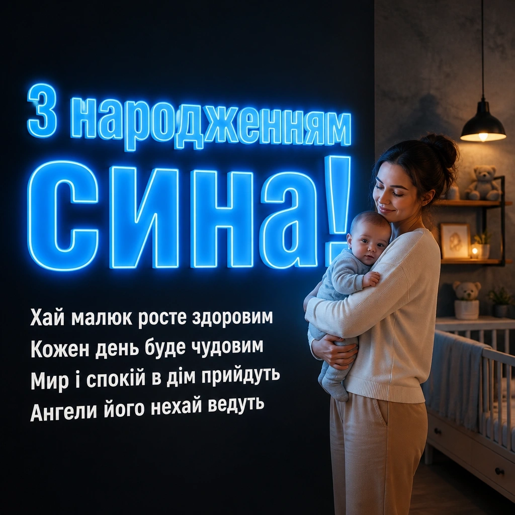зворушливі привітання з народженням сина
