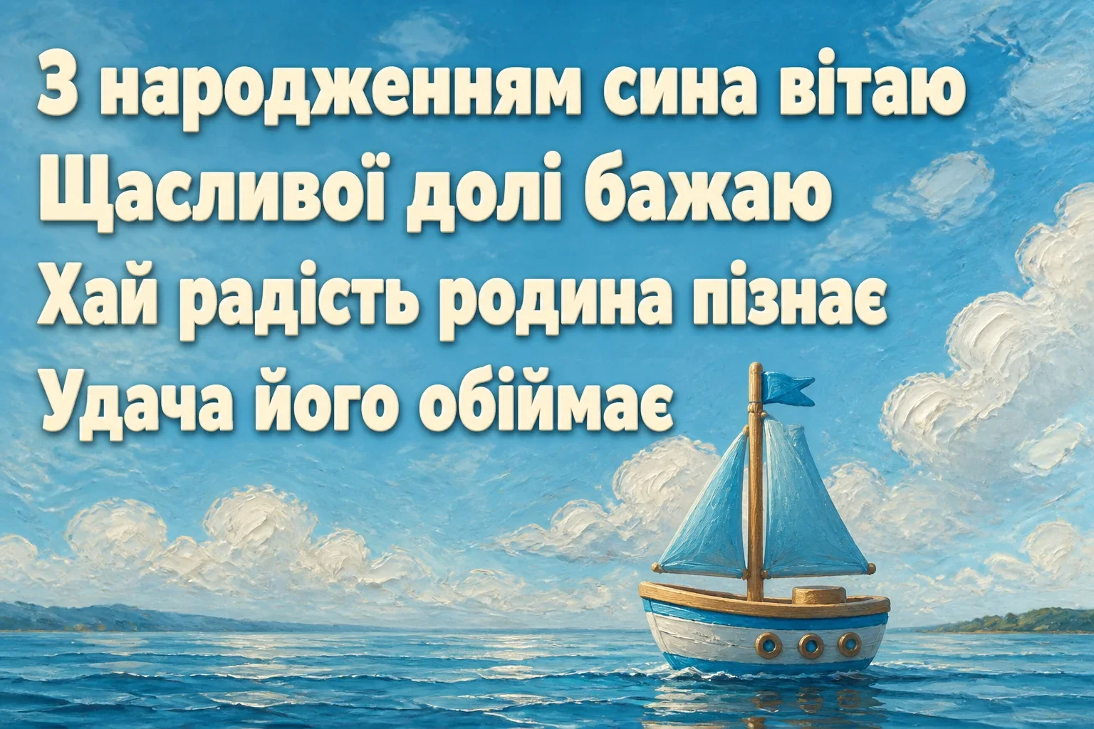 зворушливі привітання з народженням сина