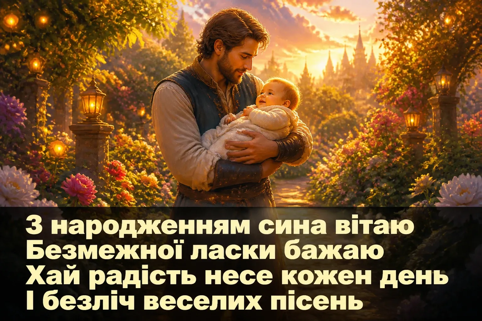 зворушливі привітання з народженням сина