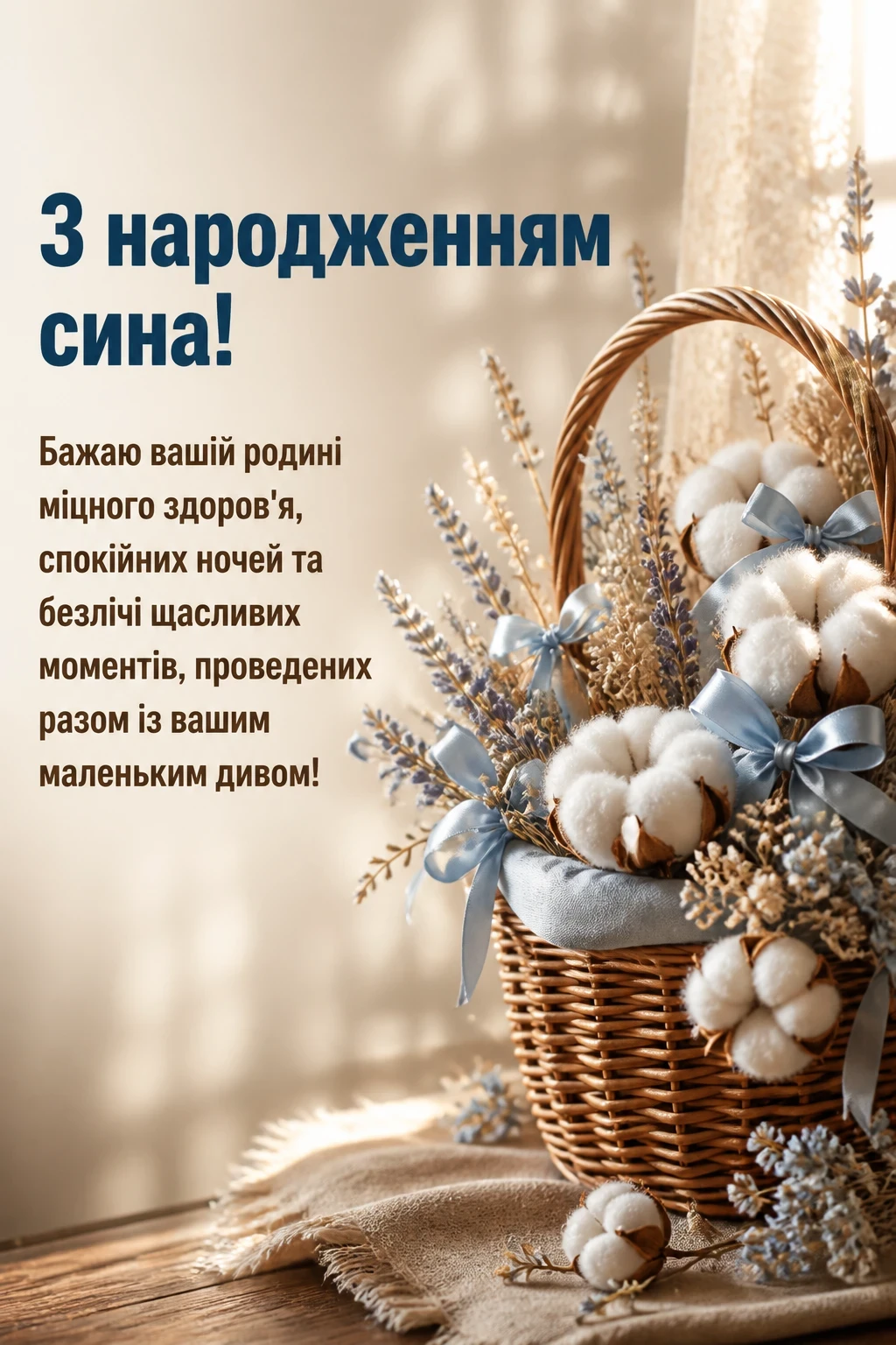зворушливі привітання з народженням сина