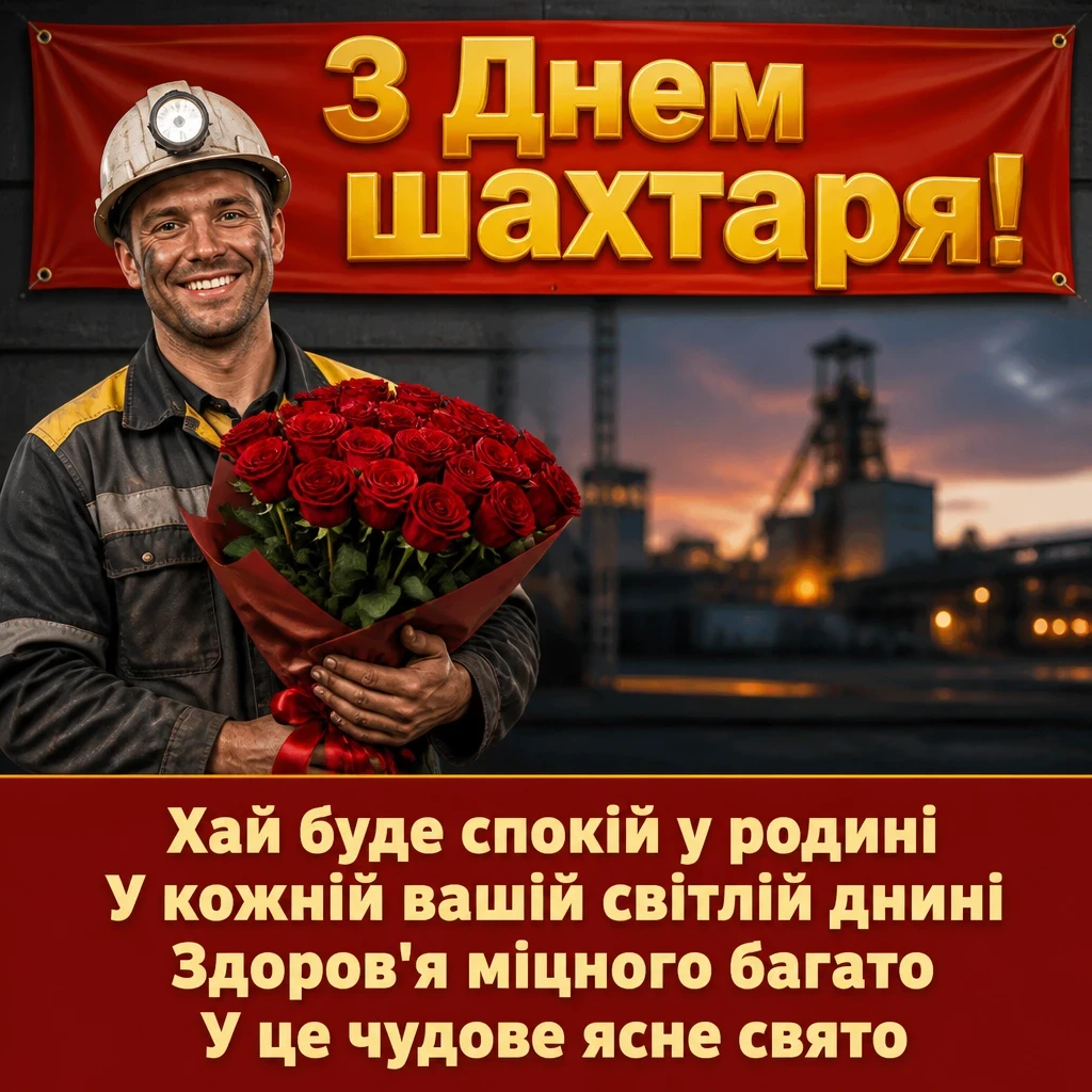 день шахтаря привітання з днем шахтаря