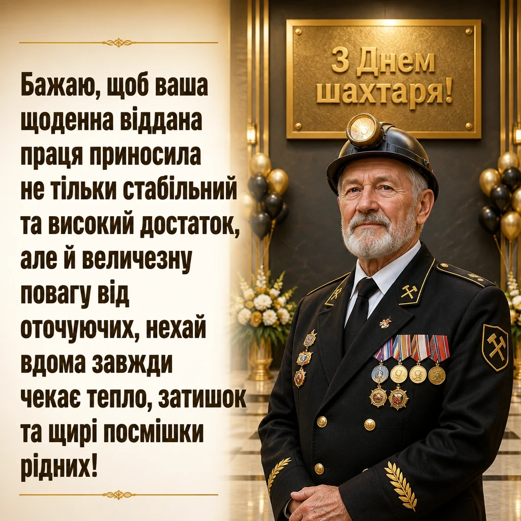 день шахтаря привітання з днем шахтаря