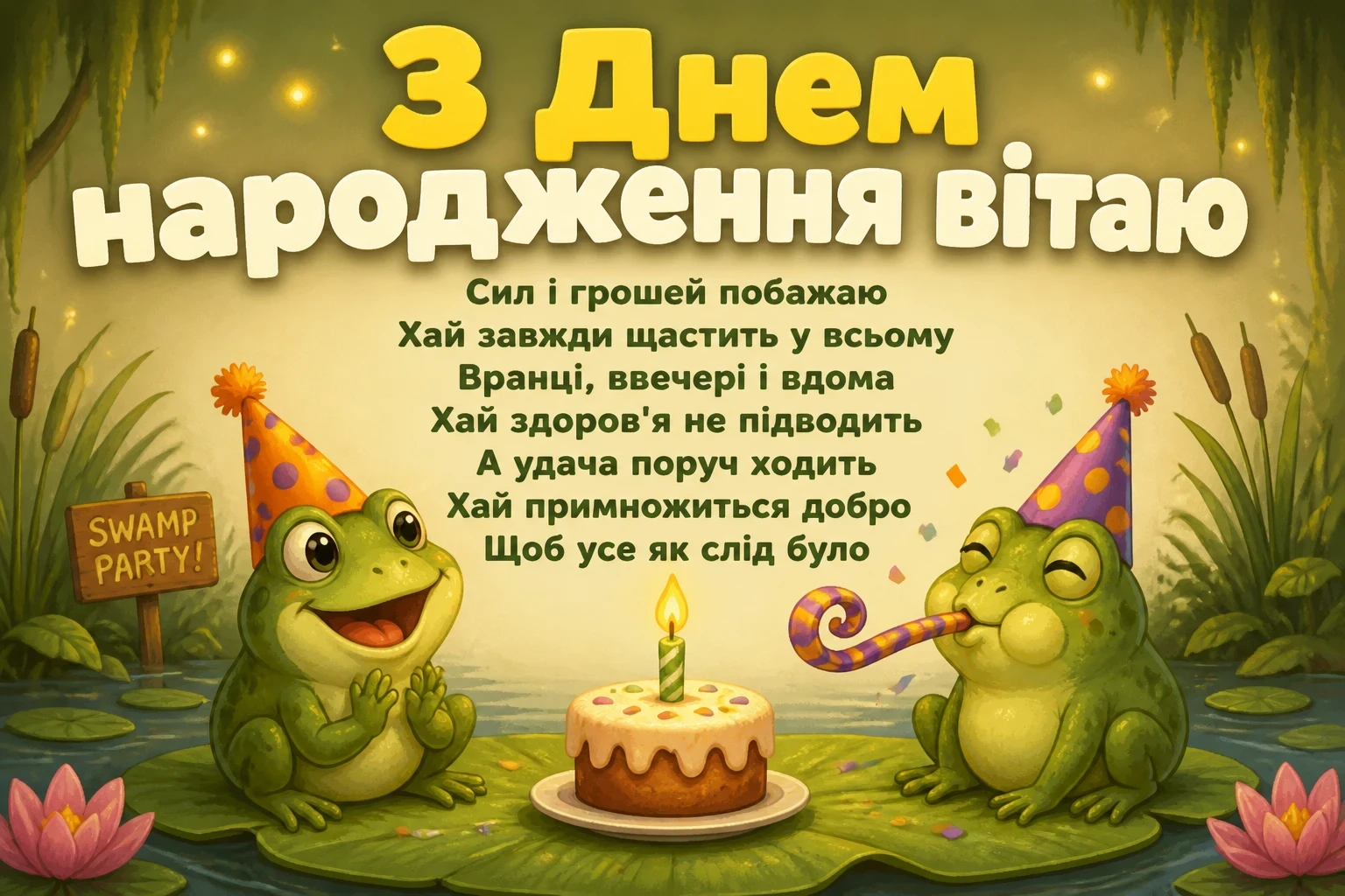 смішні привітання з днем народження на українській мові