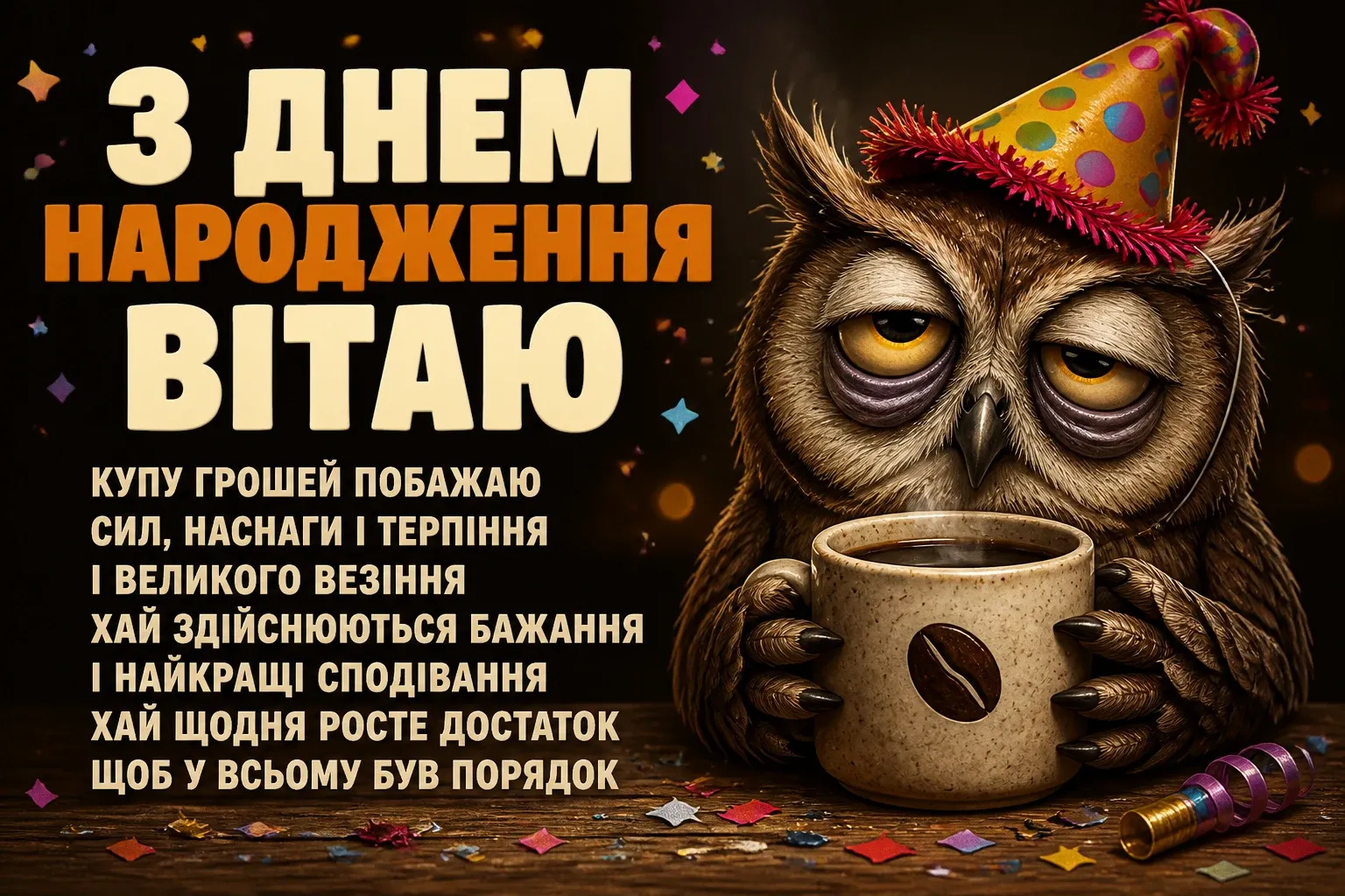 смішні привітання з днем народження на українській мові