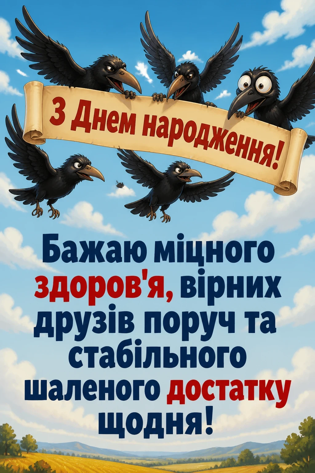 смішні привітання з днем народження на українській мові