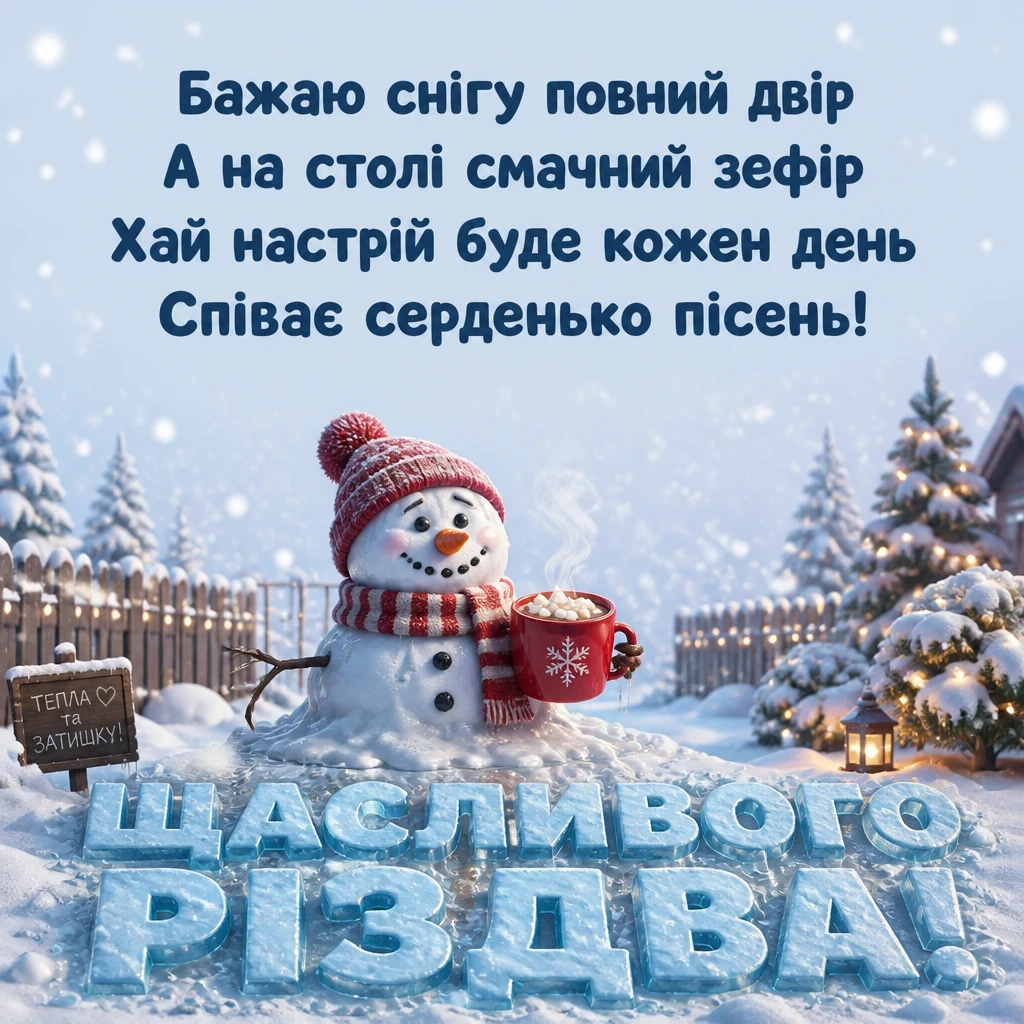 щасливого різдва привітання