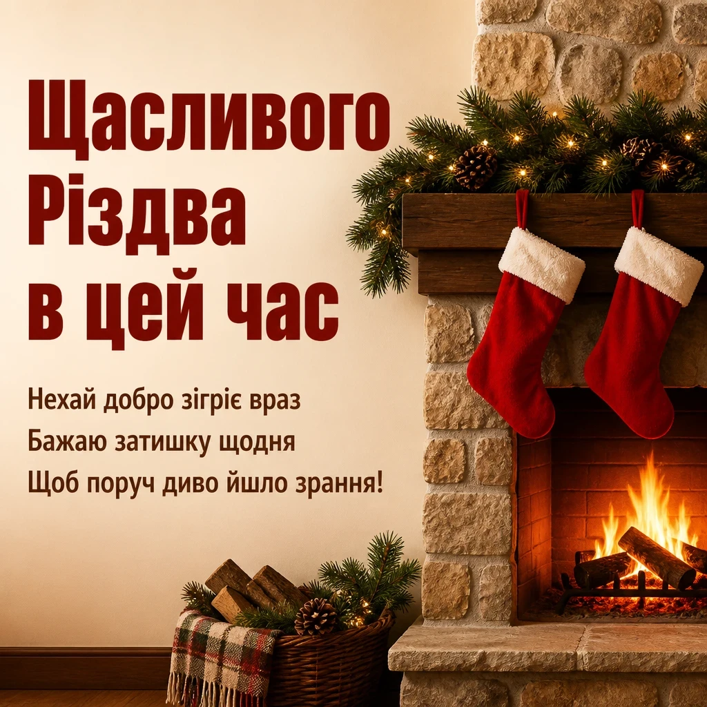 щасливого різдва привітання