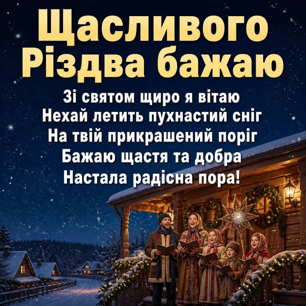 щасливого різдва привітання