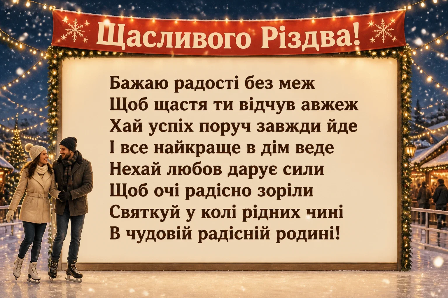 щасливого різдва привітання