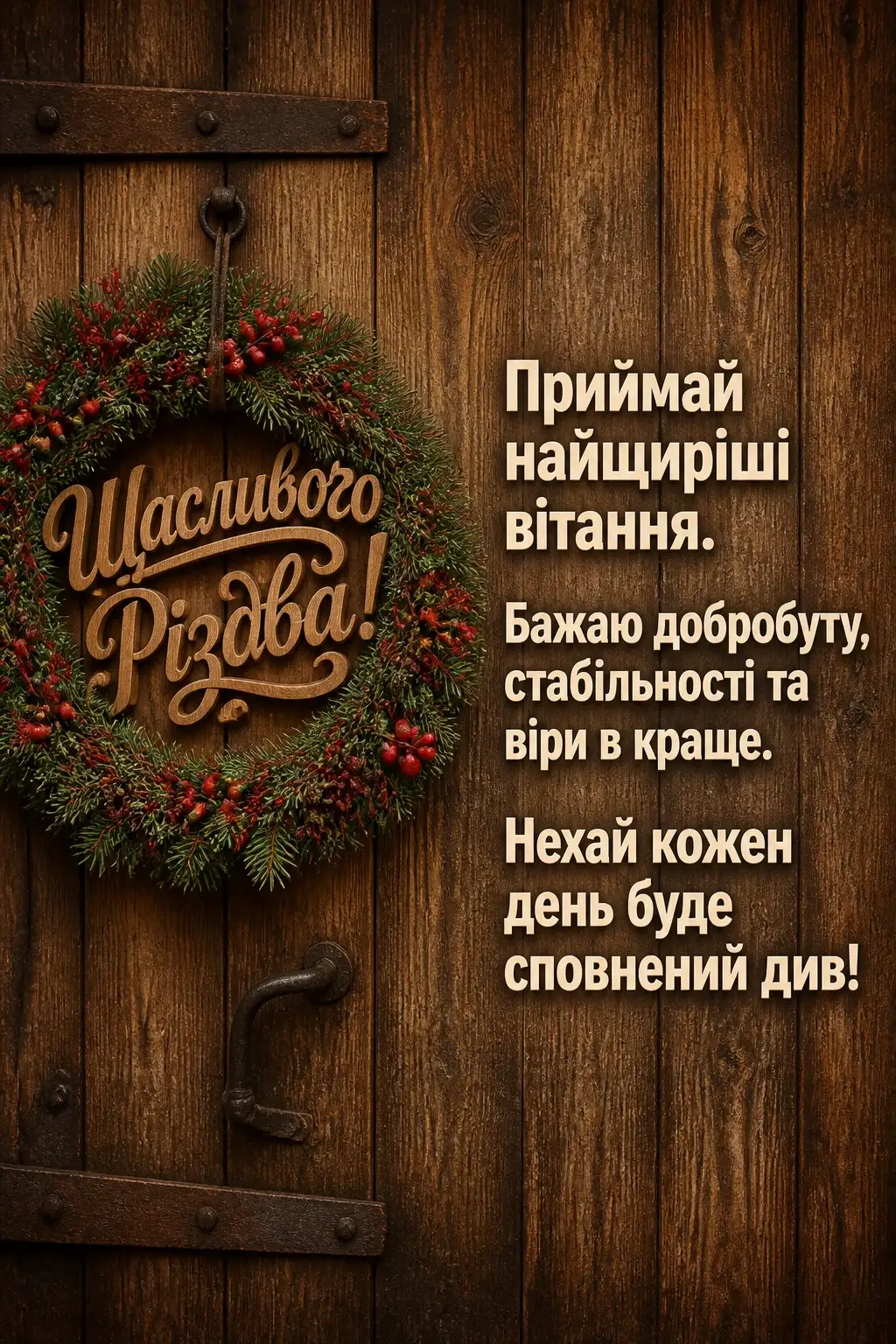 щасливого різдва привітання