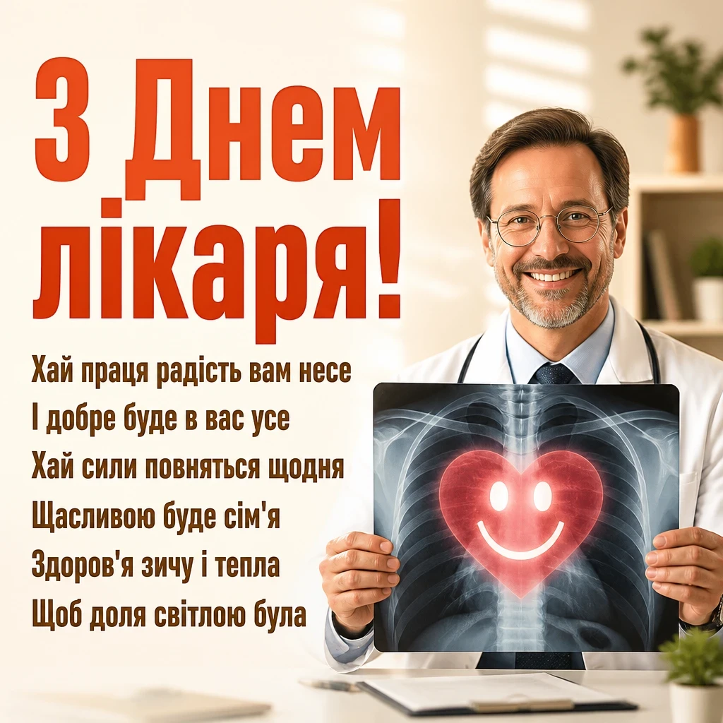 привітання з днем лікаря