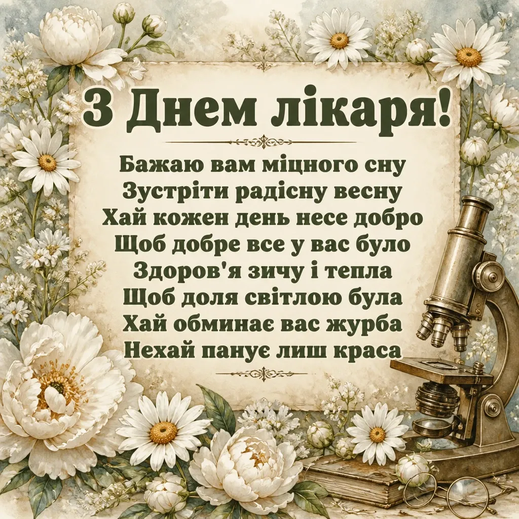 привітання з днем лікаря