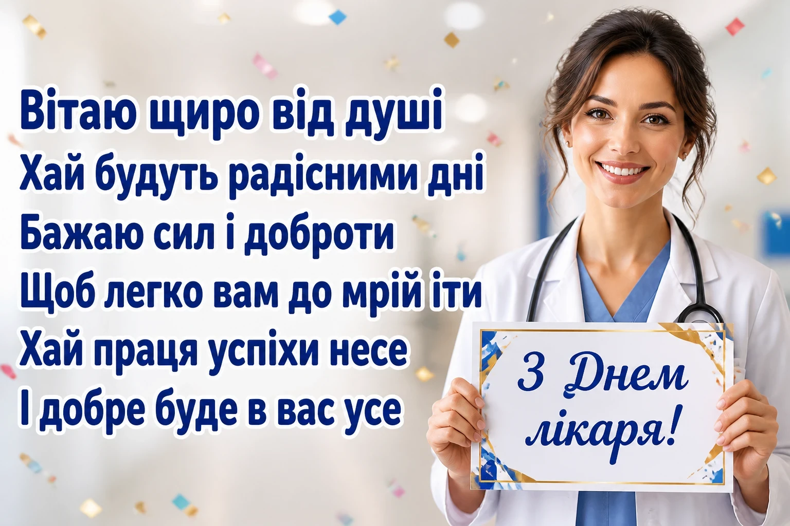привітання з днем лікаря