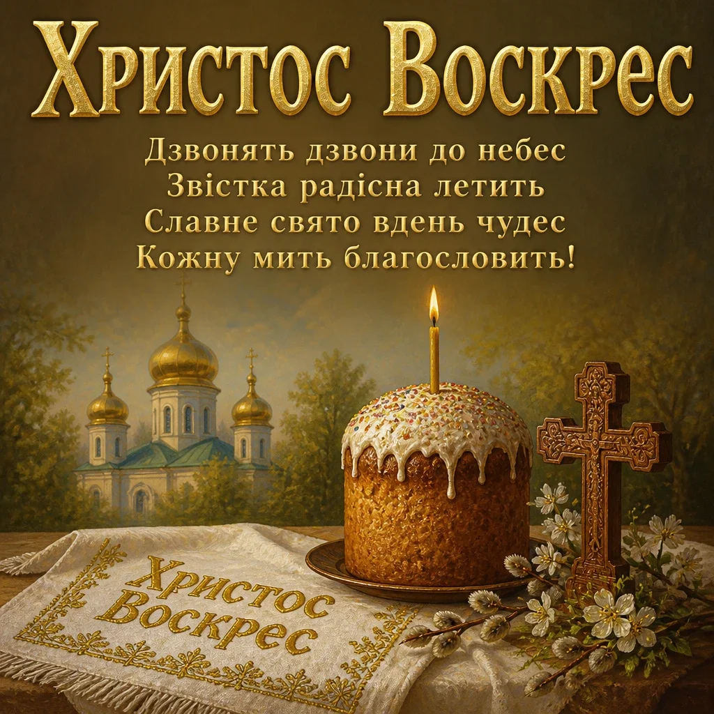 християнські привітання з великоднем