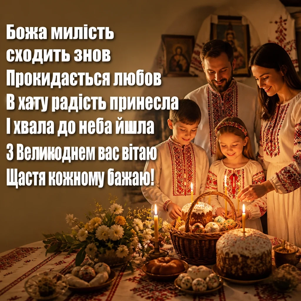 християнські привітання з великоднем