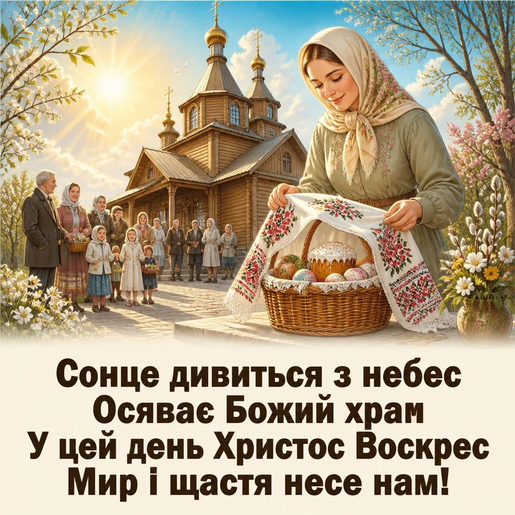 християнські привітання з великоднем