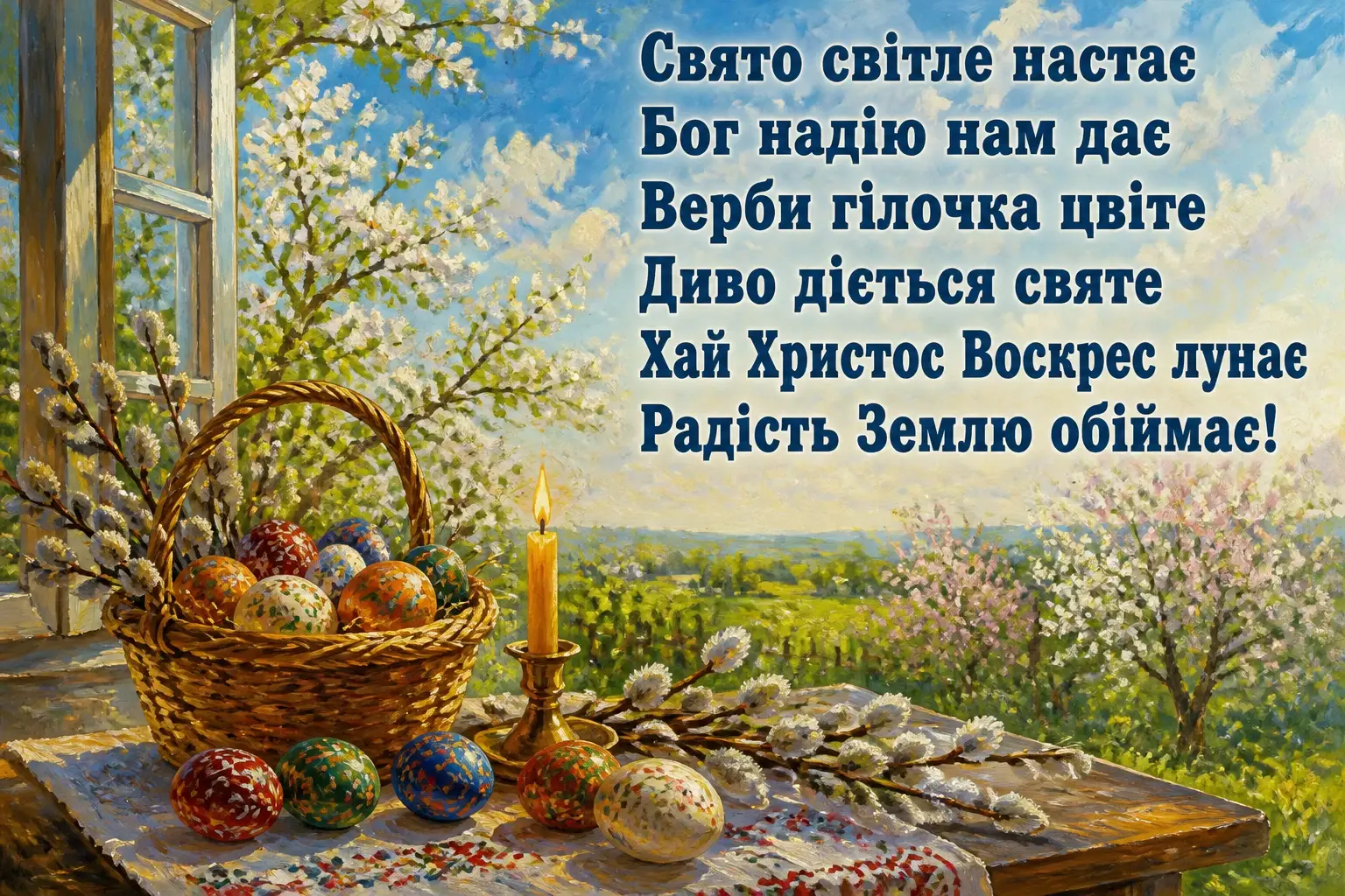 християнські привітання з великоднем