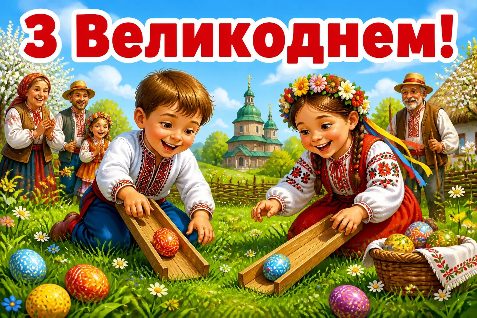 християнські привітання з великоднем