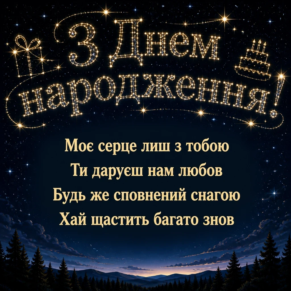 зворушливі привітання з днем народження коханому своїми словами