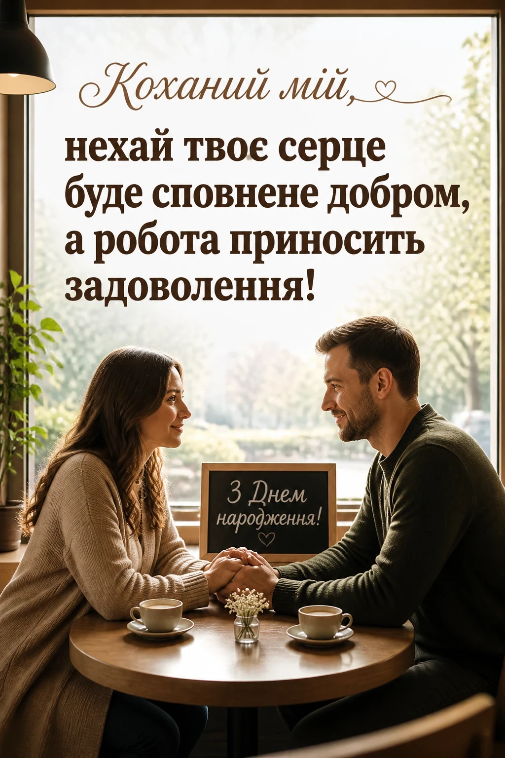 зворушливі привітання з днем народження коханому своїми словами