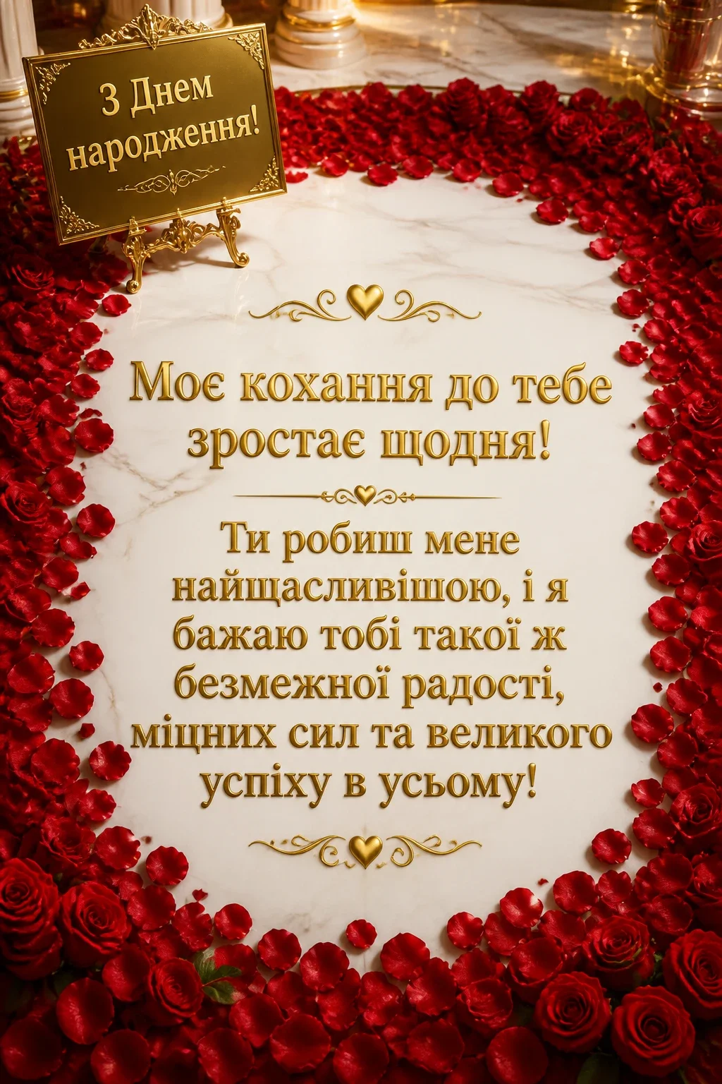 зворушливі привітання з днем народження коханому своїми словами
