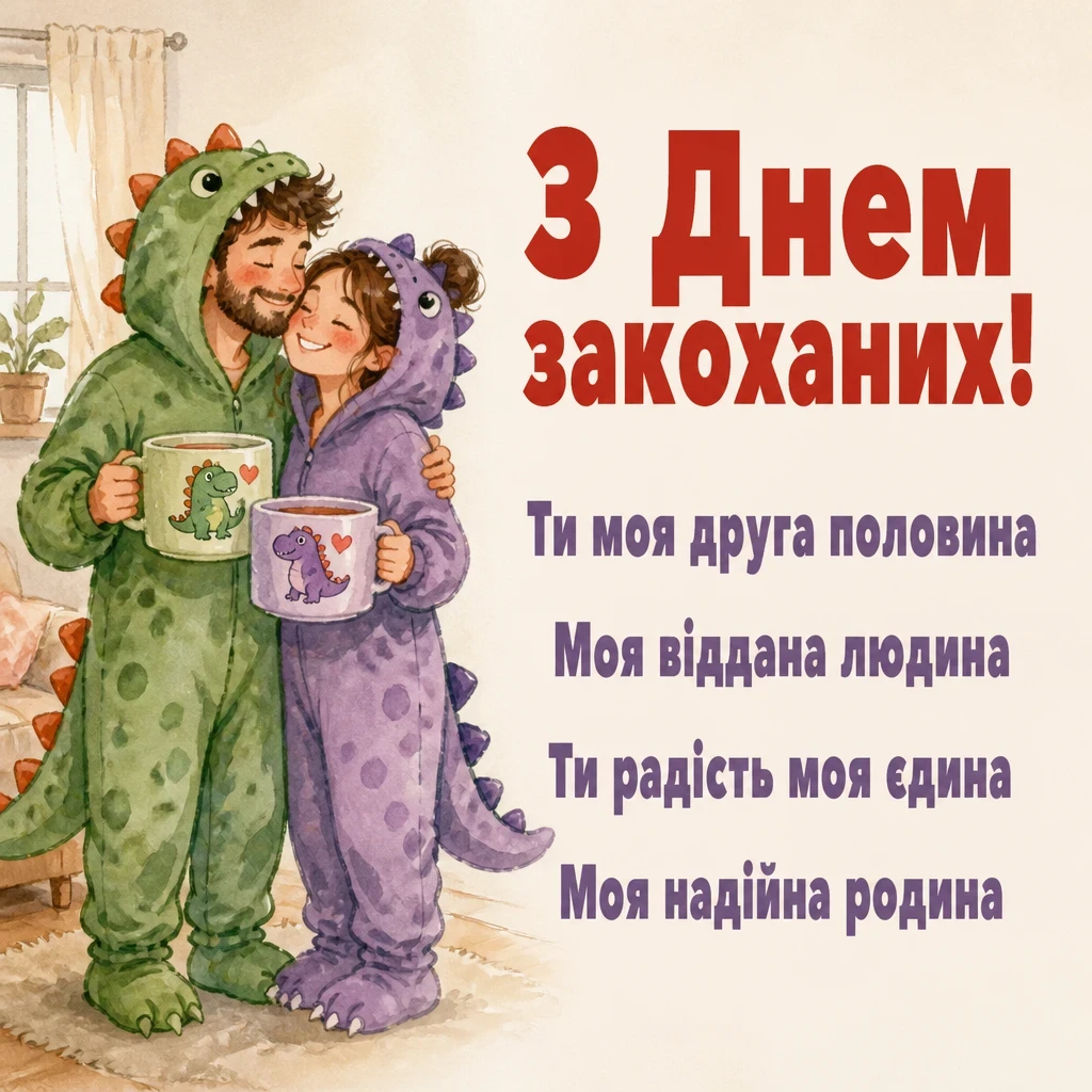 українській мові оригінальне привітання з днем закоханих