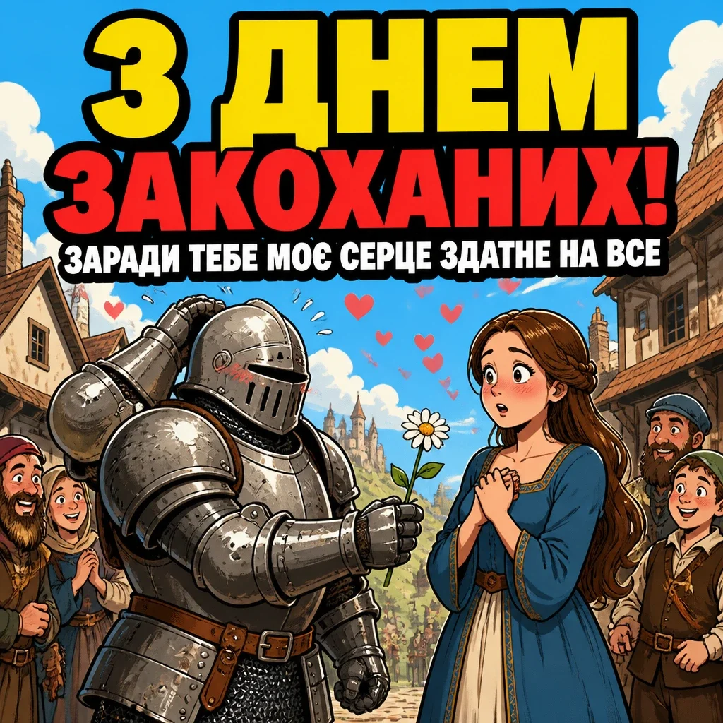 українській мові оригінальне привітання з днем закоханих