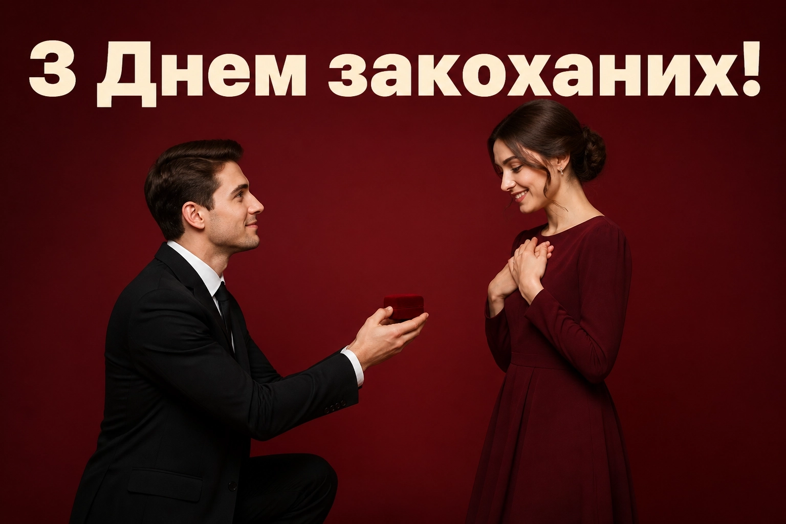 українській мові оригінальне привітання з днем закоханих