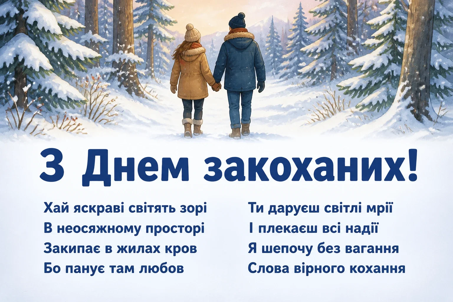 українській мові оригінальне привітання з днем закоханих