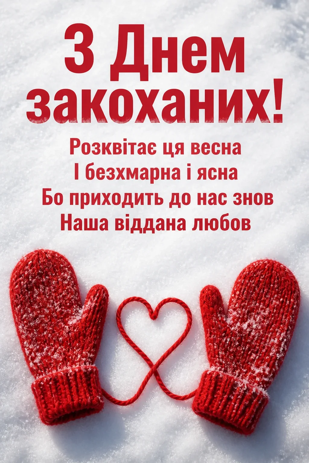 українській мові оригінальне привітання з днем закоханих