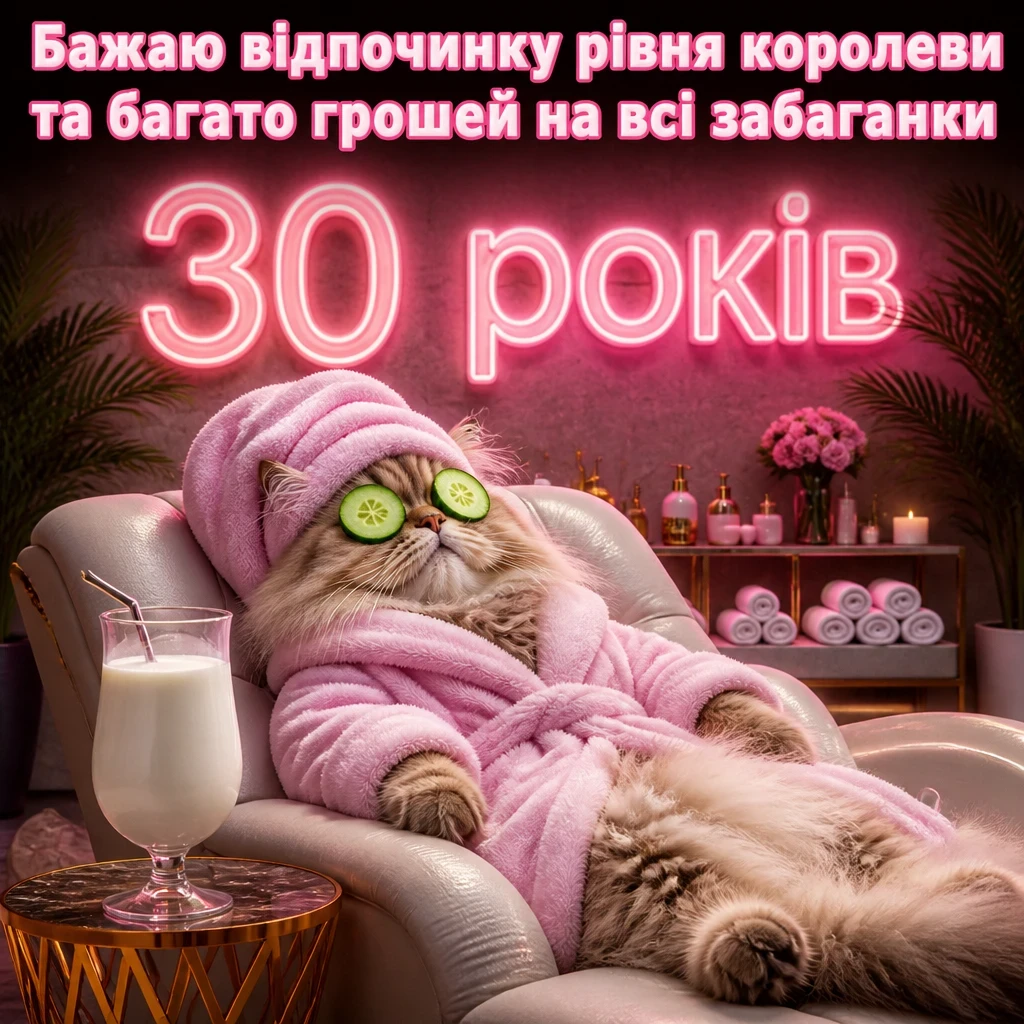привітання з ювілеєм 30 років жінці прозою