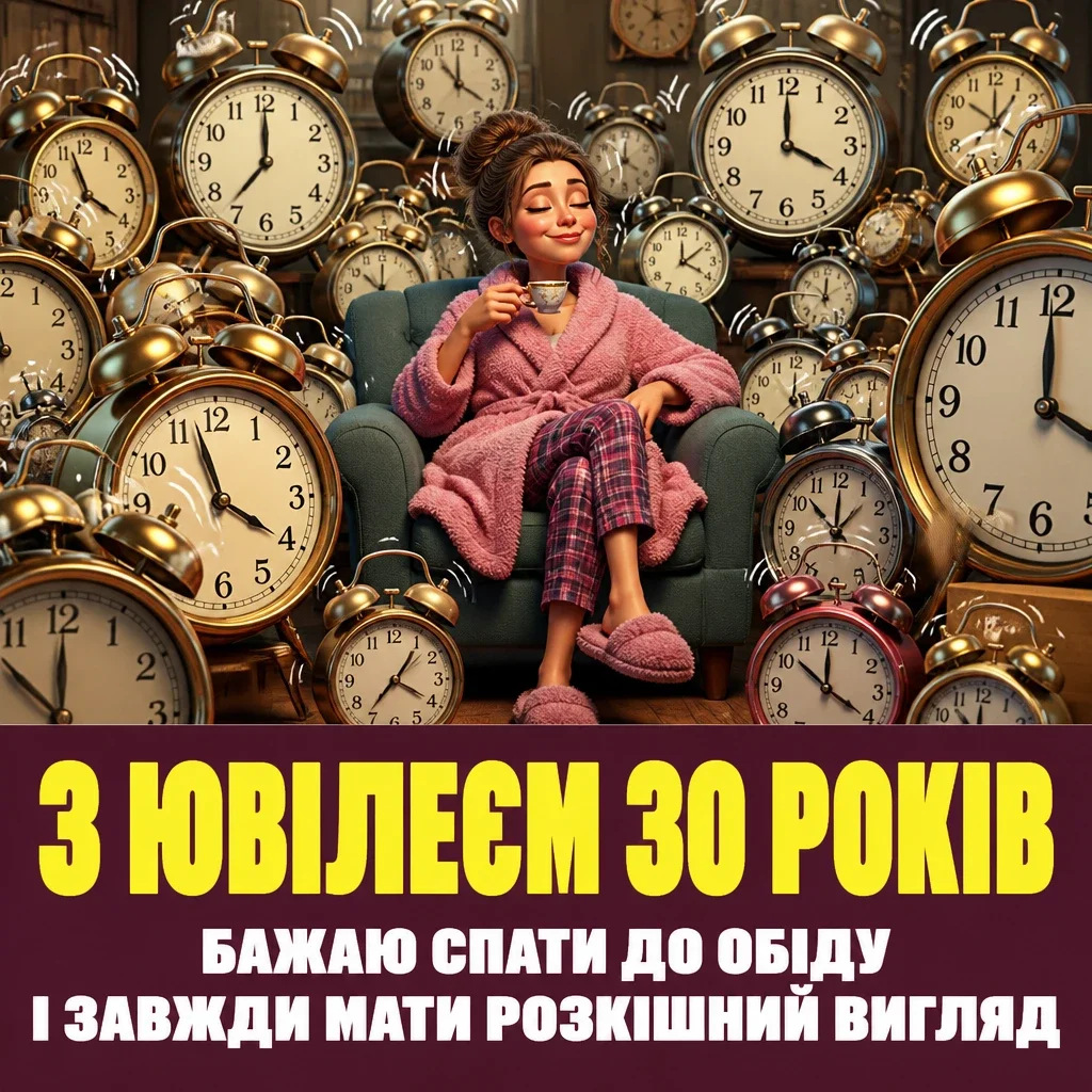 привітання з ювілеєм 30 років жінці прозою