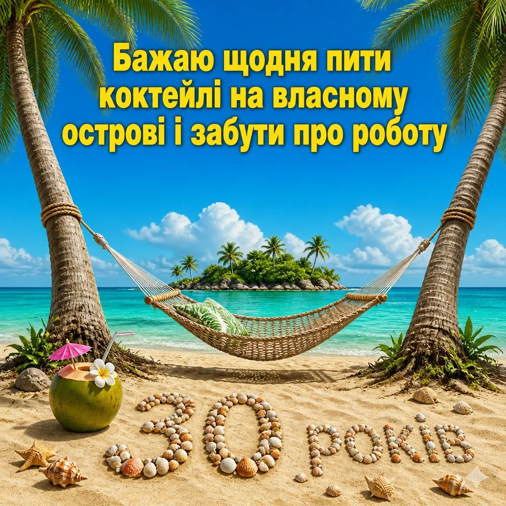привітання з ювілеєм 30 років жінці прозою