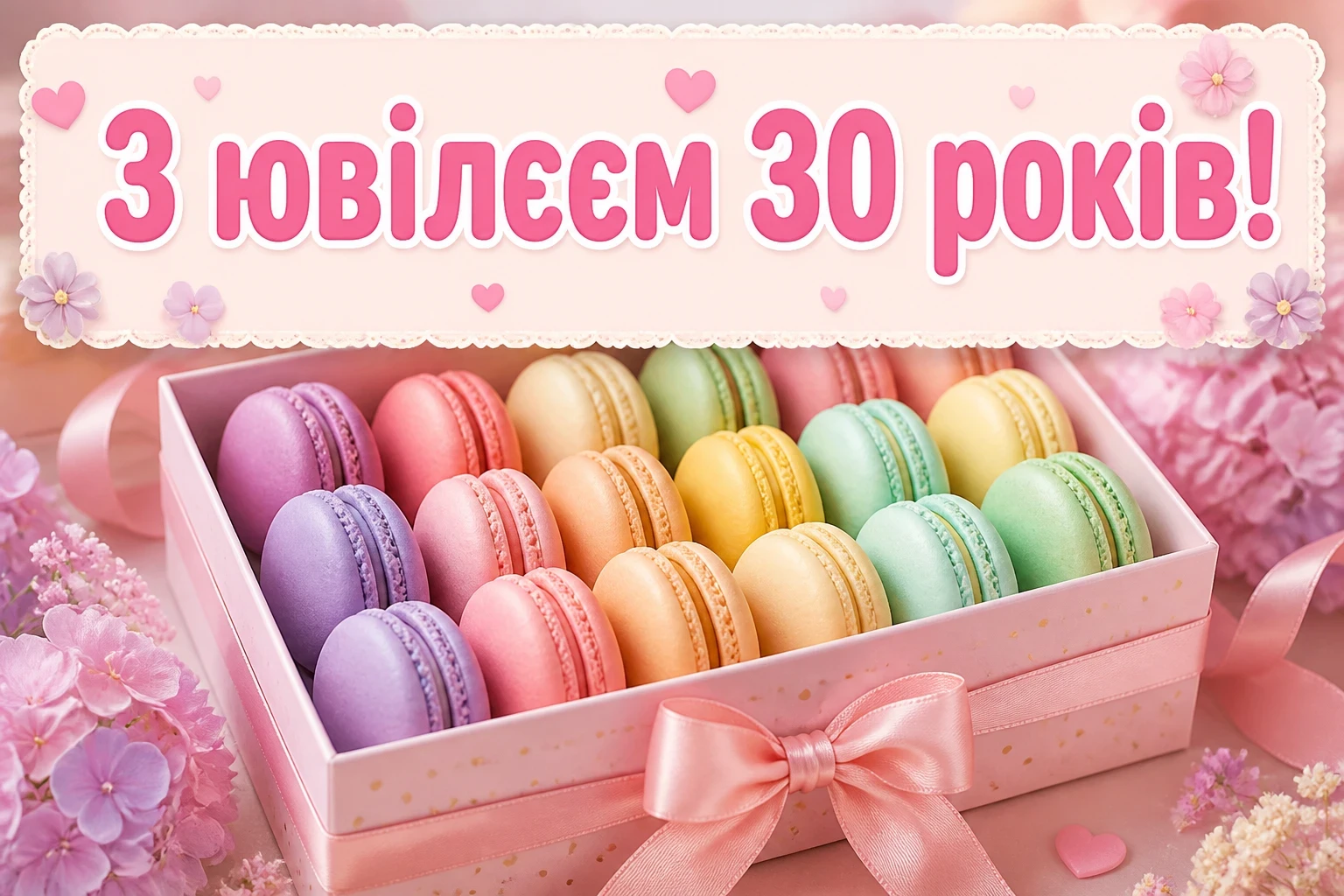 привітання з ювілеєм 30 років жінці прозою