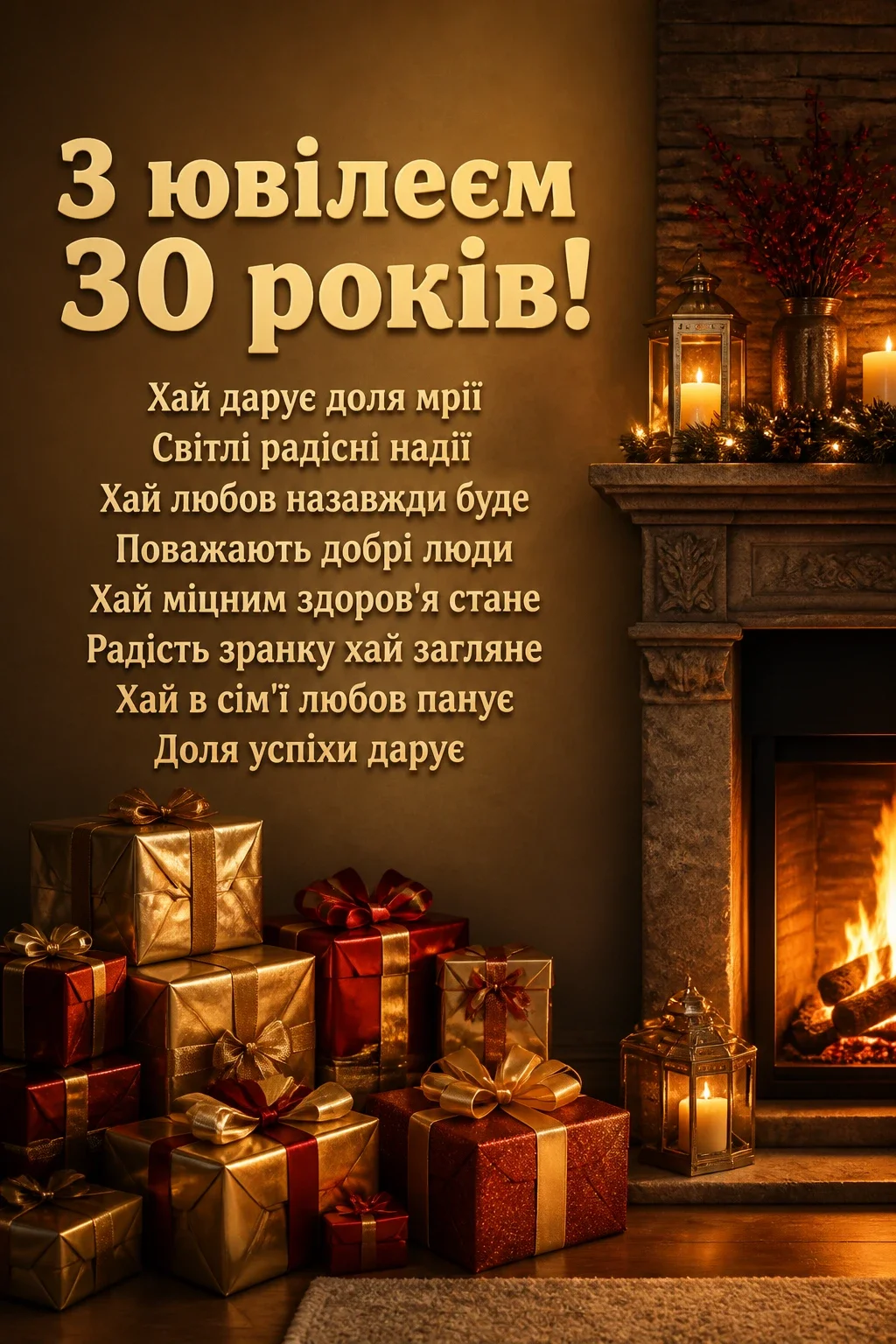 привітання з ювілеєм 30 років жінці прозою