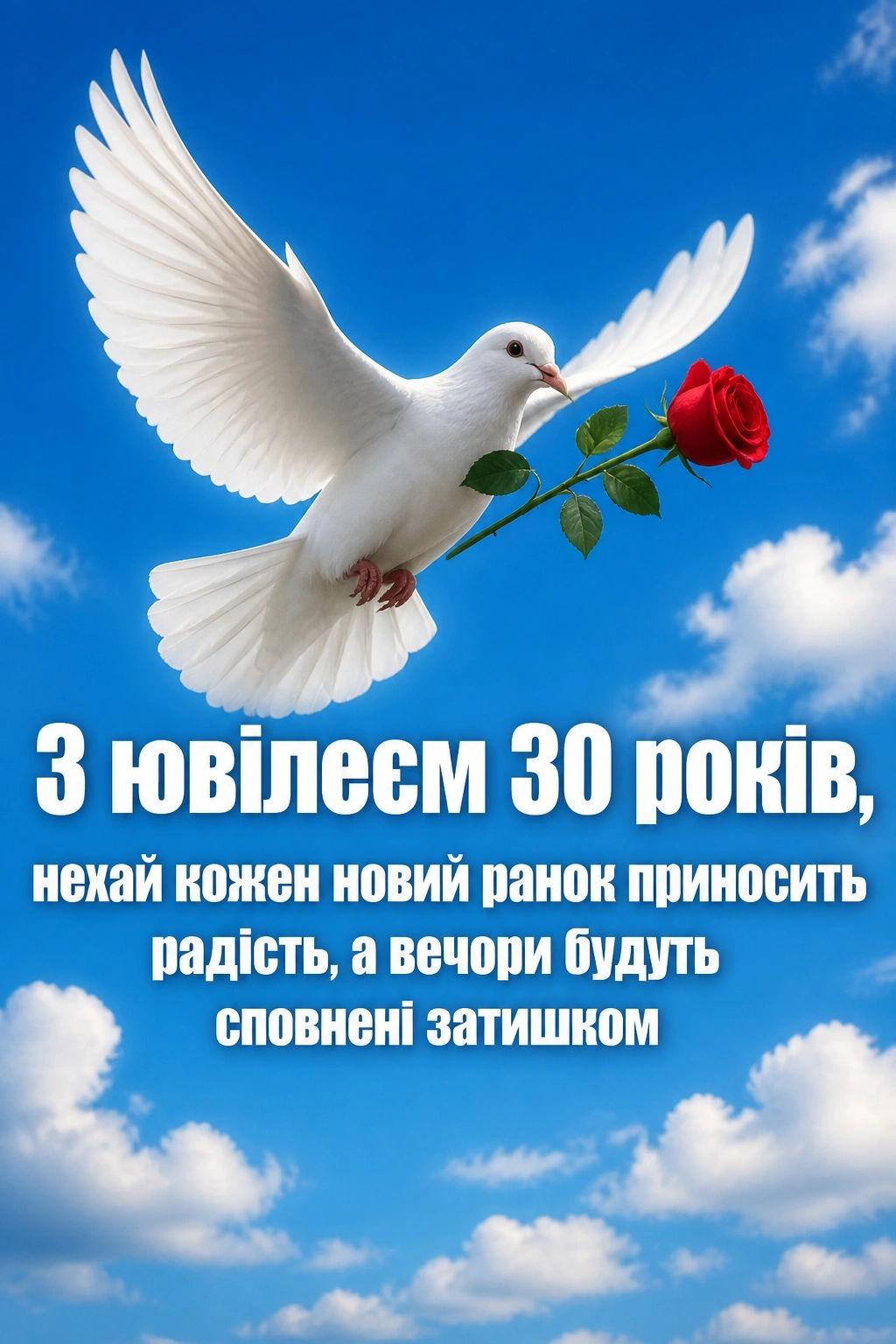 привітання з ювілеєм 30 років жінці прозою