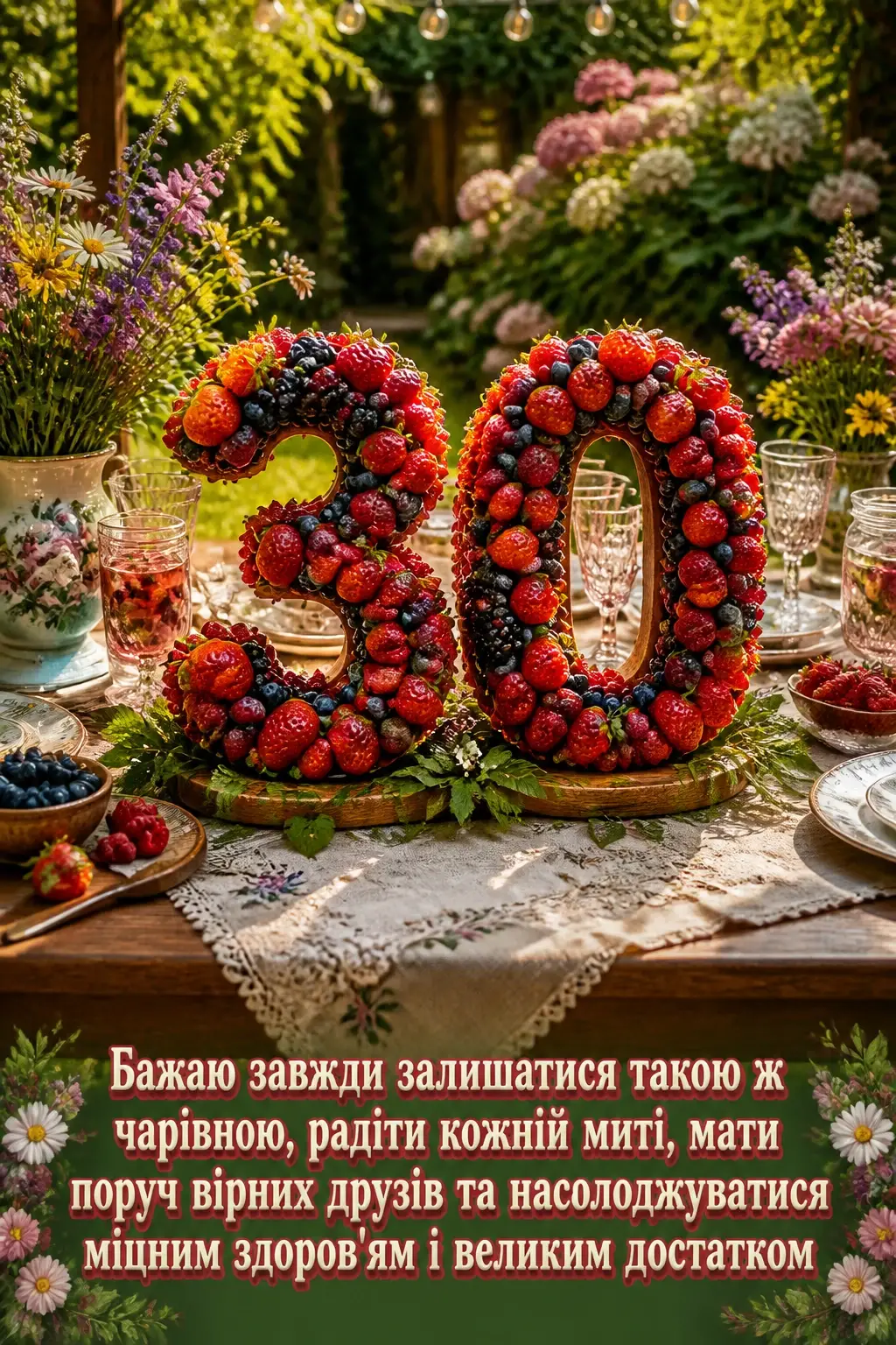 привітання з ювілеєм 30 років жінці прозою
