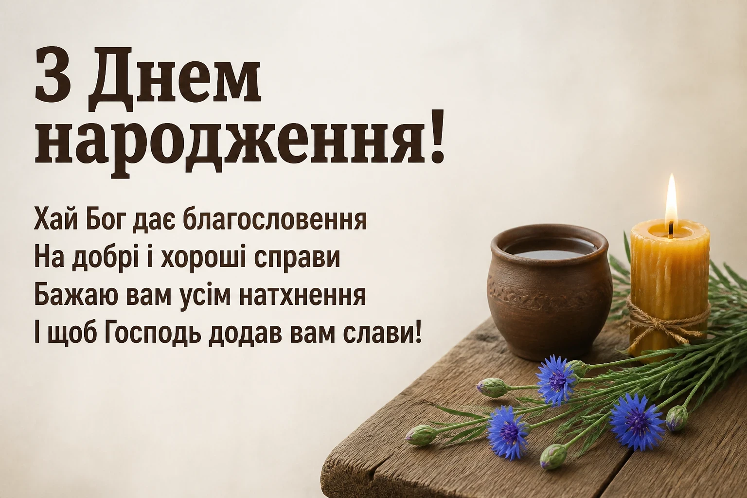 привітання з днем народження священику