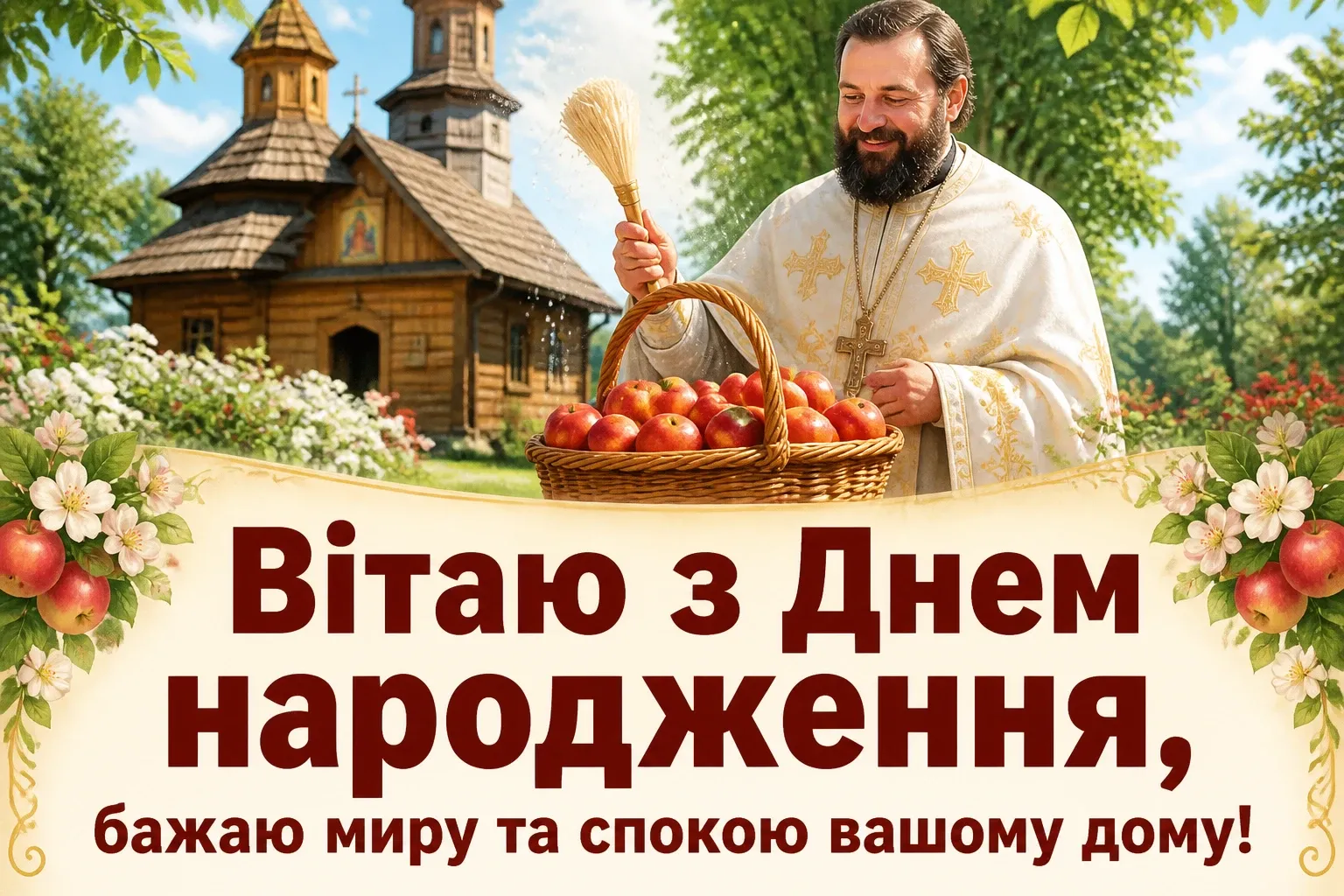привітання з днем народження священику