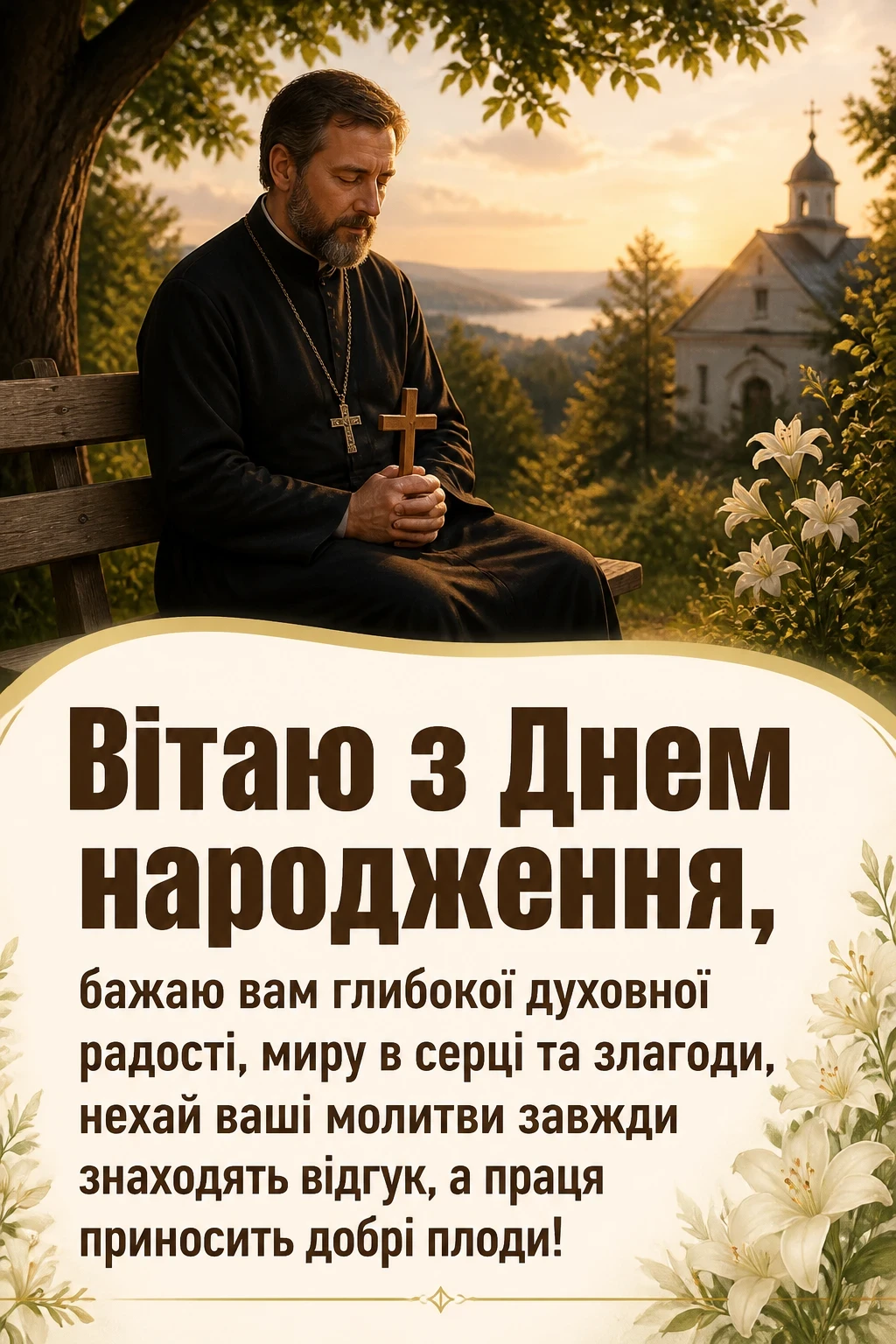 привітання з днем народження священику