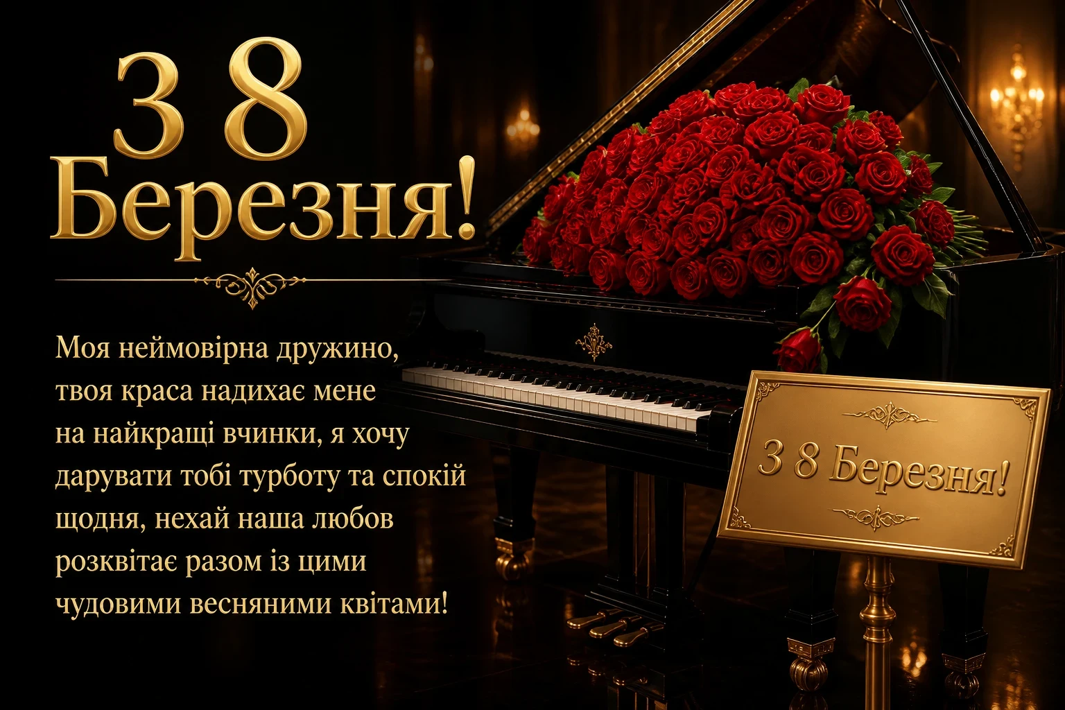 кохана привітання з 8 березня коханій дружині
